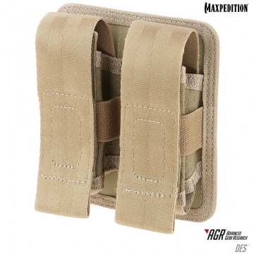 Dvojité pouzdro Maxpedition Double Sheath Pouch (DES) / 10x4x13 cm Tan