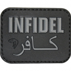 Nášivka na suchý zip Infidel Viper Tactical - black / 60x45mm