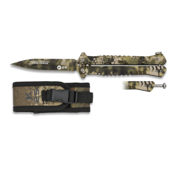 Nůž motýlek K25 Camo Phyton / 10cm