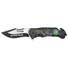 Nuž Albainox Sniper Black / 8.9cm