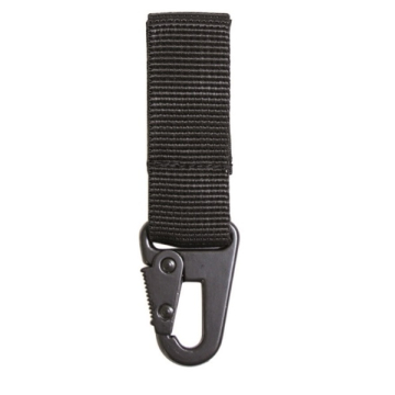 Karabina pro klíče na opasek a MOLLE MilTec - Black / 7cm