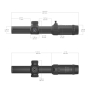 Puškohled Vector Optics Forester 1-5x24 Gen2 30mm SFP MOA