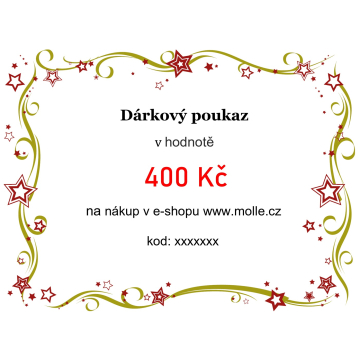 Elektronický dárkový poukaz v hodnotě 400 Kč