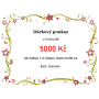 Elektronický dárkový poukaz v hodnotě 5000 Kč
