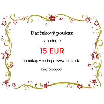 Dárkový poukaz v hodnotě 15€