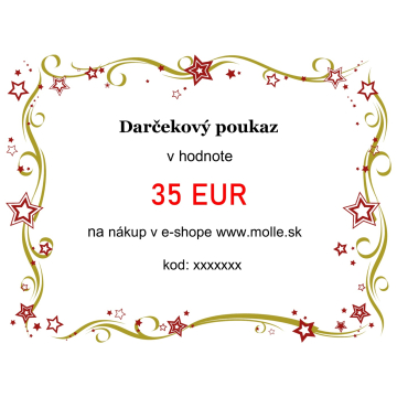 Dárkový poukaz v hodnotě 35€