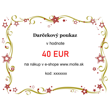 Dárkový poukaz v hodnotě 40€