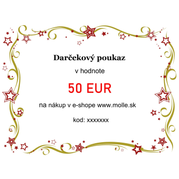 Dárkový poukaz v hodnotě 50€