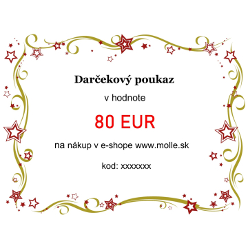 Dárkový poukaz v hodnotě 80€