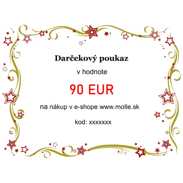 Dárkový poukaz v hodnotě 90€