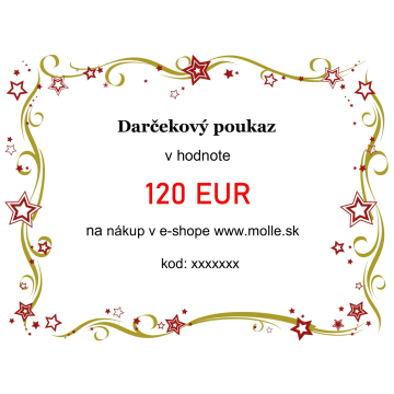 Dárkový poukaz v hodnotě 120€