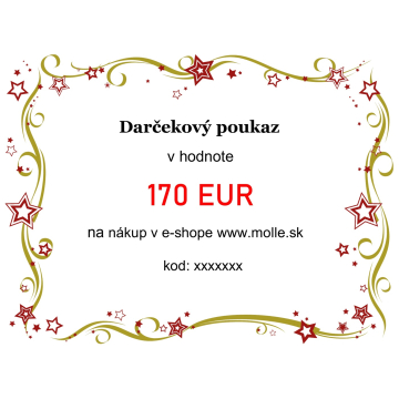 Dárkový poukaz v hodnotě 170€
