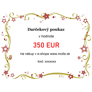Dárkový poukaz v hodnotě 350€