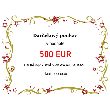 Dárkový poukaz v hodnotě 500€