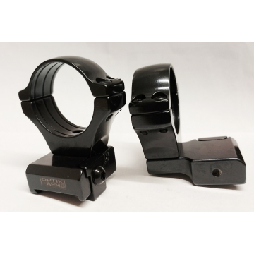 Ocelová montáž OptikArms pro optiku 34mm vysoká, rybina 19mm
