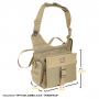 Taška přes rameno Maxpedition Jumbo A.S.R. Versipack (PT1049) / 23x28x10 cm Wolf Gray