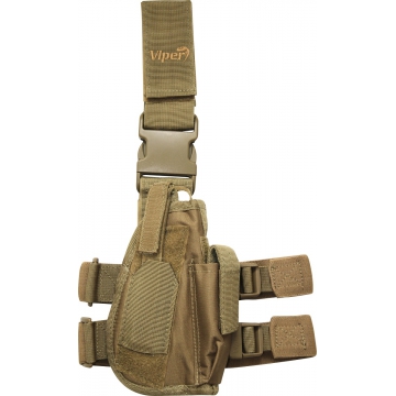 Taktické stehenní pouzdro na pistole Viper Tactical Coyote