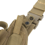 Taktické stehenní pouzdro na pistole pro leváky Viper Tactical Coyote