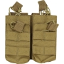 Dvě dvojité MOLLE sumky na zásobníky M4 Viper Tactical Double Duo Mag Pouch Coyote