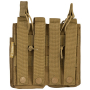 Dvě dvojité MOLLE sumky na zásobníky M4 Viper Tactical Double Duo Mag Pouch Coyote