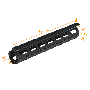 Předpažbí UTG PRO M4/AR15 Rifle Length Super Slim Drop-in (MTU003SS)