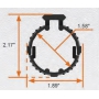 Předpažbí UTG PRO M4/AR15 Rifle Length Super Slim Drop-in (MTU003SS)