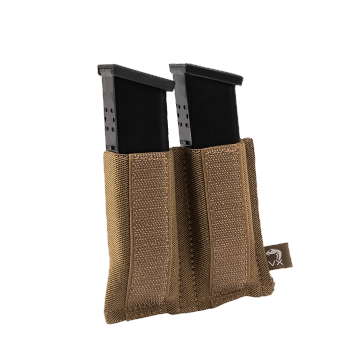 Elastická  sumka na zásobníky do pistole na suchý zip Viper Tactical VX Double Pistol Mag Sleeve Dark Coyote