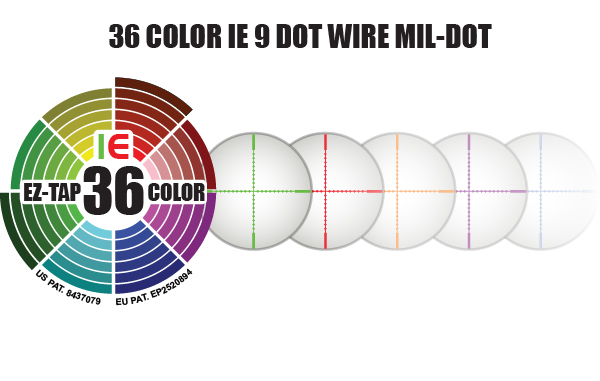 36 COLOR IE 9 DOT WIRE MIL-DOT 36 COLOR IE 9 DOT WIRE MIL-DOT