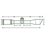 Puškohled UTG T8 1-8X28 30mm 36-color Glass German Dot BG4 (SCP3-18IEBG4)
