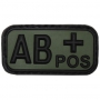 Nášivka na suchý zip MFH AB+ OD-Green / 5x2,5cm