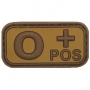 Nášivka na suchý zip MFH 0+ Khaki / 5x2,5cm
