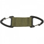 Dvojitá karabina MFH 12cm OD green