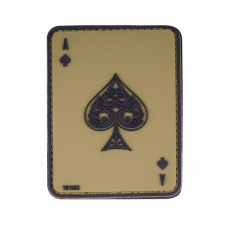 Nášivka na suchý zip 101 Inc. Ace of Spades - Green / 60x80mm