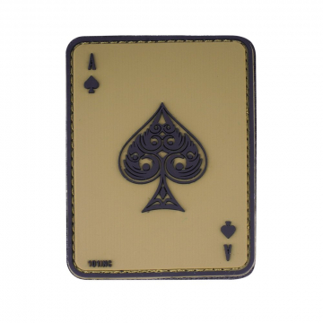 Nášivka na suchý zip 101 Inc. Ace of Spades - Green / 60x80mm