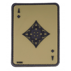 Nášivka na suchý zip 101 Inc. Ace Of Diamonds - Green / 60x80mm